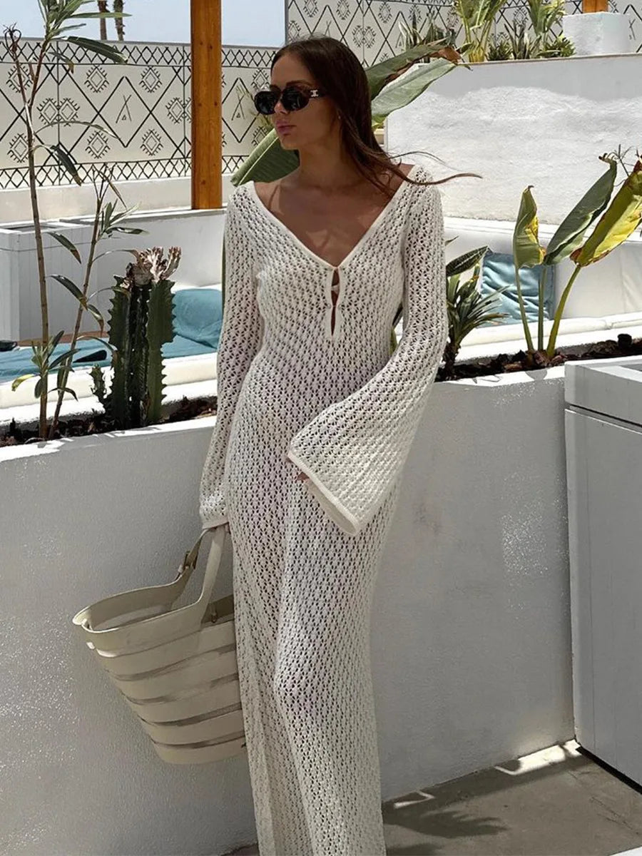 PALOMA | White Knitwear Dress